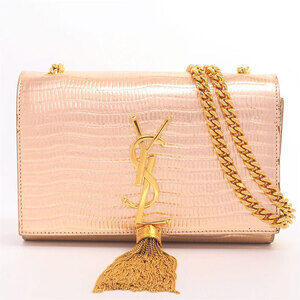 Yves Saint Laurent Monogram Kate Chain Shoulder Bag Fringe Tassel